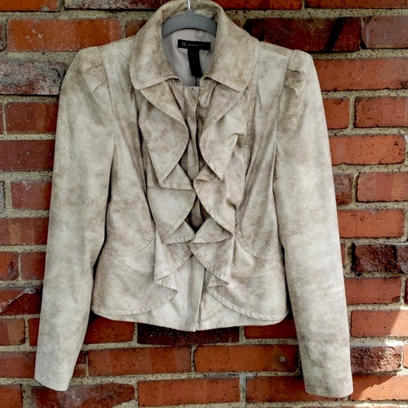 INC International Concepts Jackets & Blazers - INC International Concepts ruffle jacket